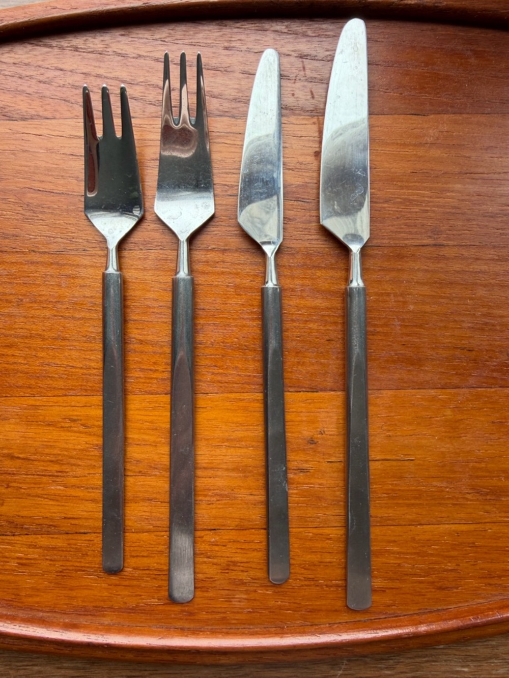 Vintage Copenhagen Cutlery - 4 Pieces Stainless Steel forks and knives Denmark